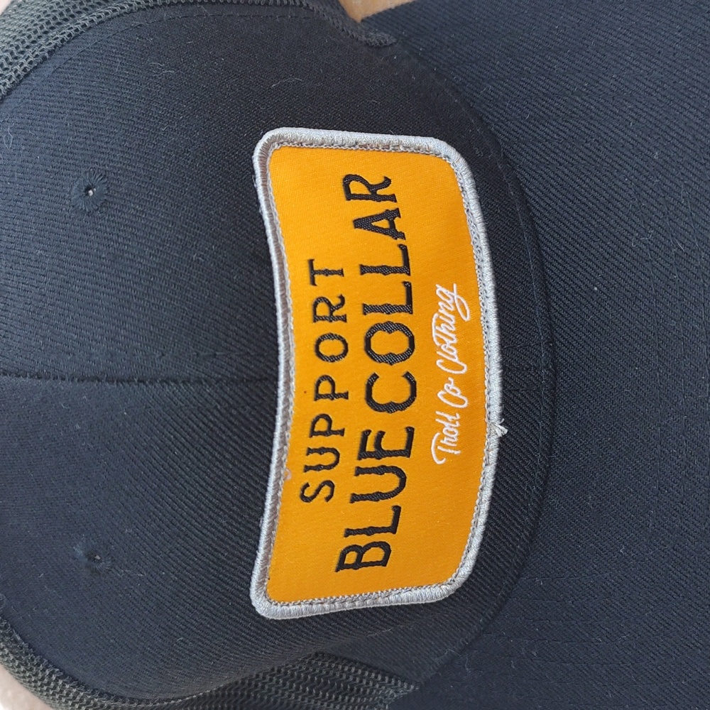 Barricade Stitched Patch Embroidered Trucker Mesh… - image 2